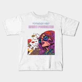 Psychedelic Vibes Infinite Possibilities Kids T-Shirt